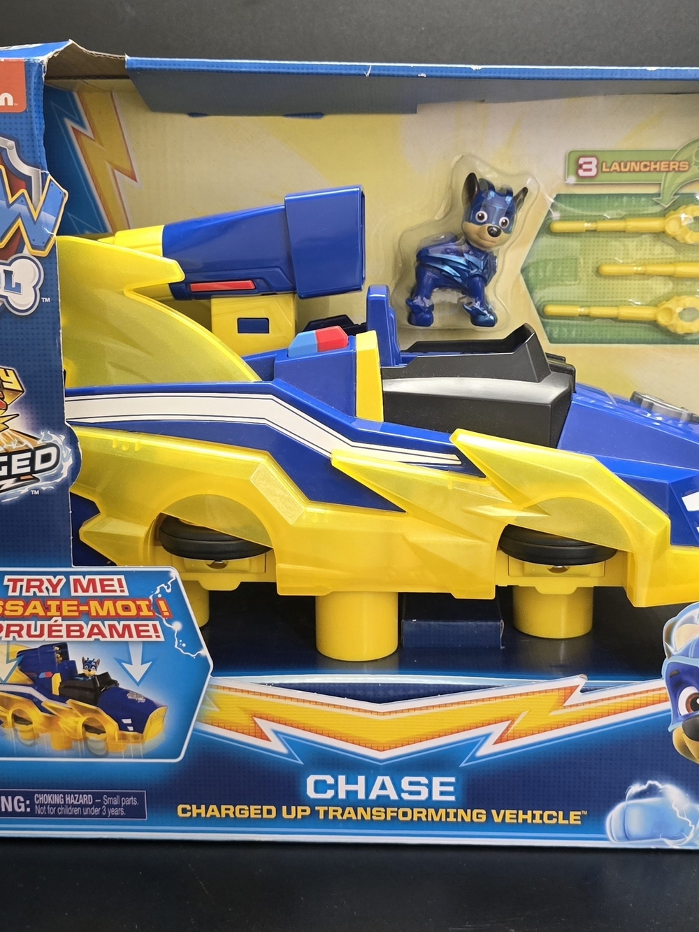 PAW Patrol Mighty Pups Charged Up Chase Transforming Vehicle – New in Box